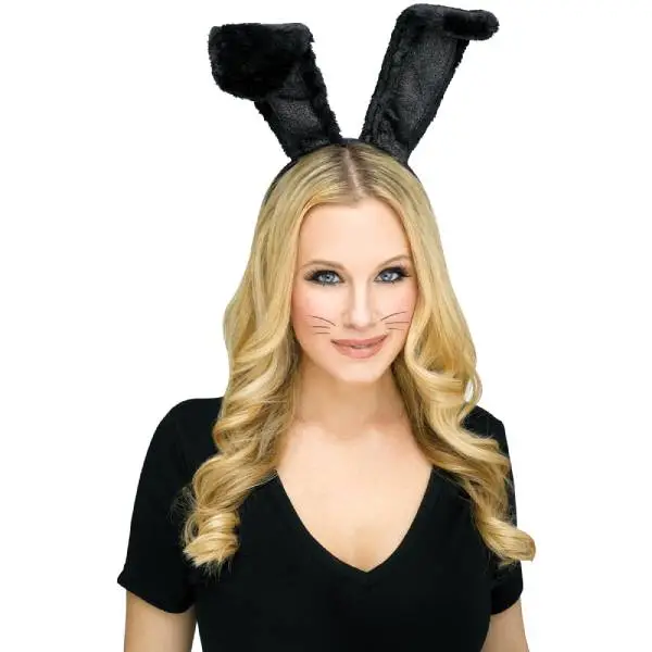 BUNNY HEADBAND BLACK 1 BUNNY HEADBAND BLACK
