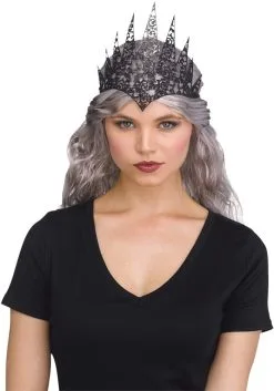 Flexible Glitter Crown - Black