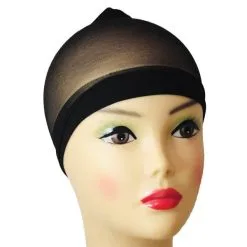 WIG STOCKING CAP BLACK