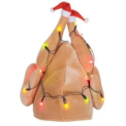 CHRISTMAS TURKEY HAT LIGHT UP