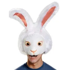WHITE RABBIT HEADPIECE ADULT