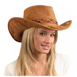 HAT COWBOY SUEDE LOOK