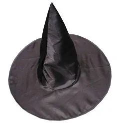 WITCH HAT DELUXE SATIN CHLD