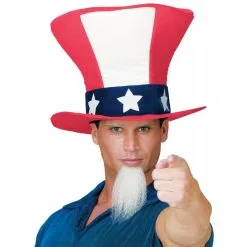 UNCLE SAM HAT W BEARD