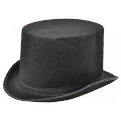 TOP HAT BLACK FELT LARGE