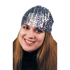 CLOCHE HAT SEQUIN SILVER