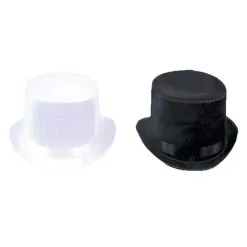 TOP HAT TRANS SILK BLACK MD