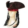 PIRATE HAT BROWN W DREAD