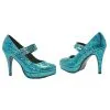 SHOE ALICE BLUE GLITTER SIZE 7