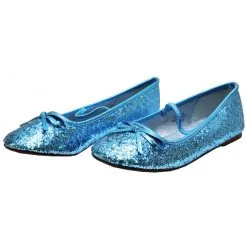 FLAT BALLET GLITTER CH BU XLG