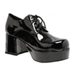 SHOE PLATFORM BLK PAT MEN MD