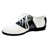 SHOE SADDLE BK AND WT WMN SM