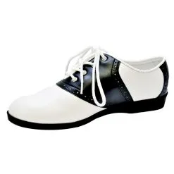SHOE SADDLE BK AND WT WMN SM