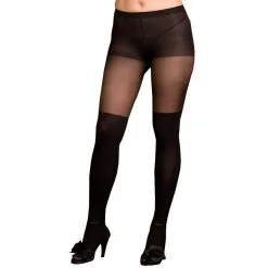 PANTYHOSE SHEER BLACK QUEEN