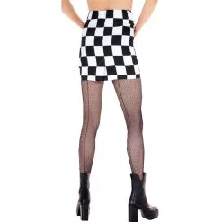 MESH PANTYHOSE W SEAM BK PLUS