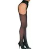 SHEER SUSPENDER PANTYHOSE PLUS
