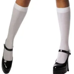 KNEE HIGHS WHITE NYLON