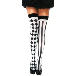 THIGH HIGH HARLEQUIN STOCKINGS