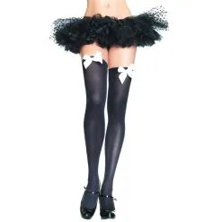 THIGH HIGH RED WITH RED BOW