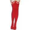THIGH HIGH W BOW RED AND WHITE
