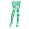 TIGHTS STRIPED GREEN/WHITE