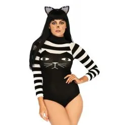NYLON SPANDEX STRIPED CAT BODY