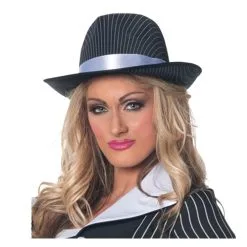 GANGSTER PIN STRIPED HAT ADULT
